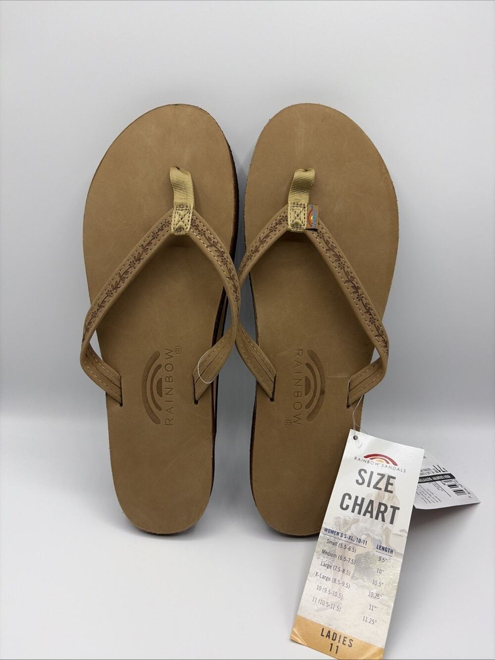 Women’s Rainbow Sandals Flip Flops 301ALTNF Size US 10 Sierra Brown NWT